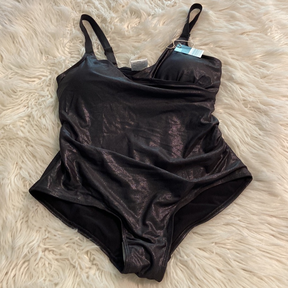 Serra Shimmering Black Ladies Swimsuit size L brand new - Picture 8 of 9